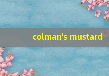 colman's mustard